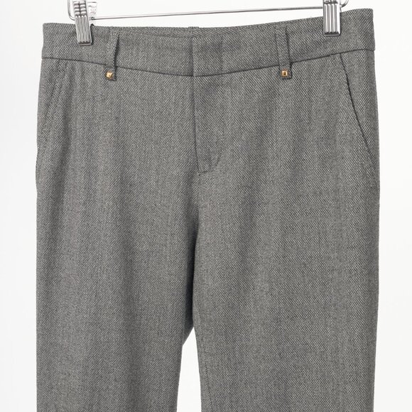 Gucci Grey Stretch-Wool Micro-Diamond Studded Trousers - Picture 4 of 14